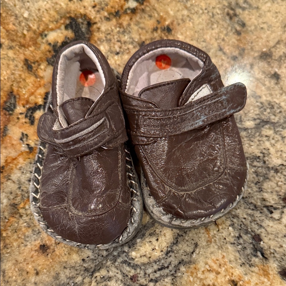 Cozy Brown Baby Walker Shoes